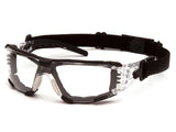 PYRAMEX Sealed Fyxate™ Foam Padded Safety Glasses, PK of 12 - MSE Supplies LLC