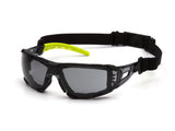 PYRAMEX Sealed Fyxate™ Foam Padded Safety Glasses, PK of 12 - MSE Supplies LLC