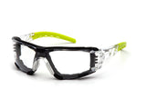 PYRAMEX Sealed Fyxate™ Foam Padded Safety Glasses, PK of 12 - MSE Supplies LLC