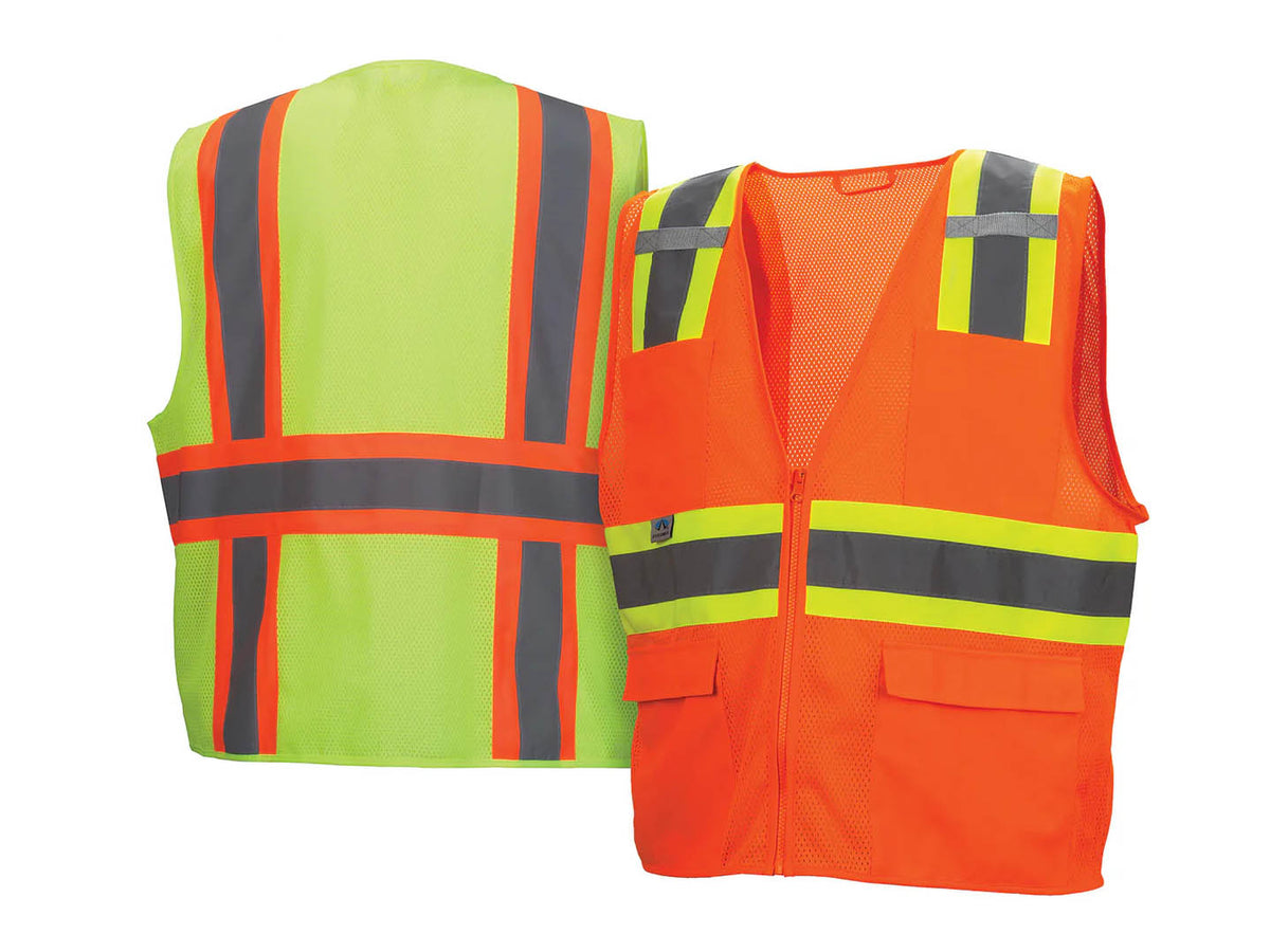 PYRAMEX Vests RVZ23 Series Working Vests, PK of 12 - MSE Supplies LLC