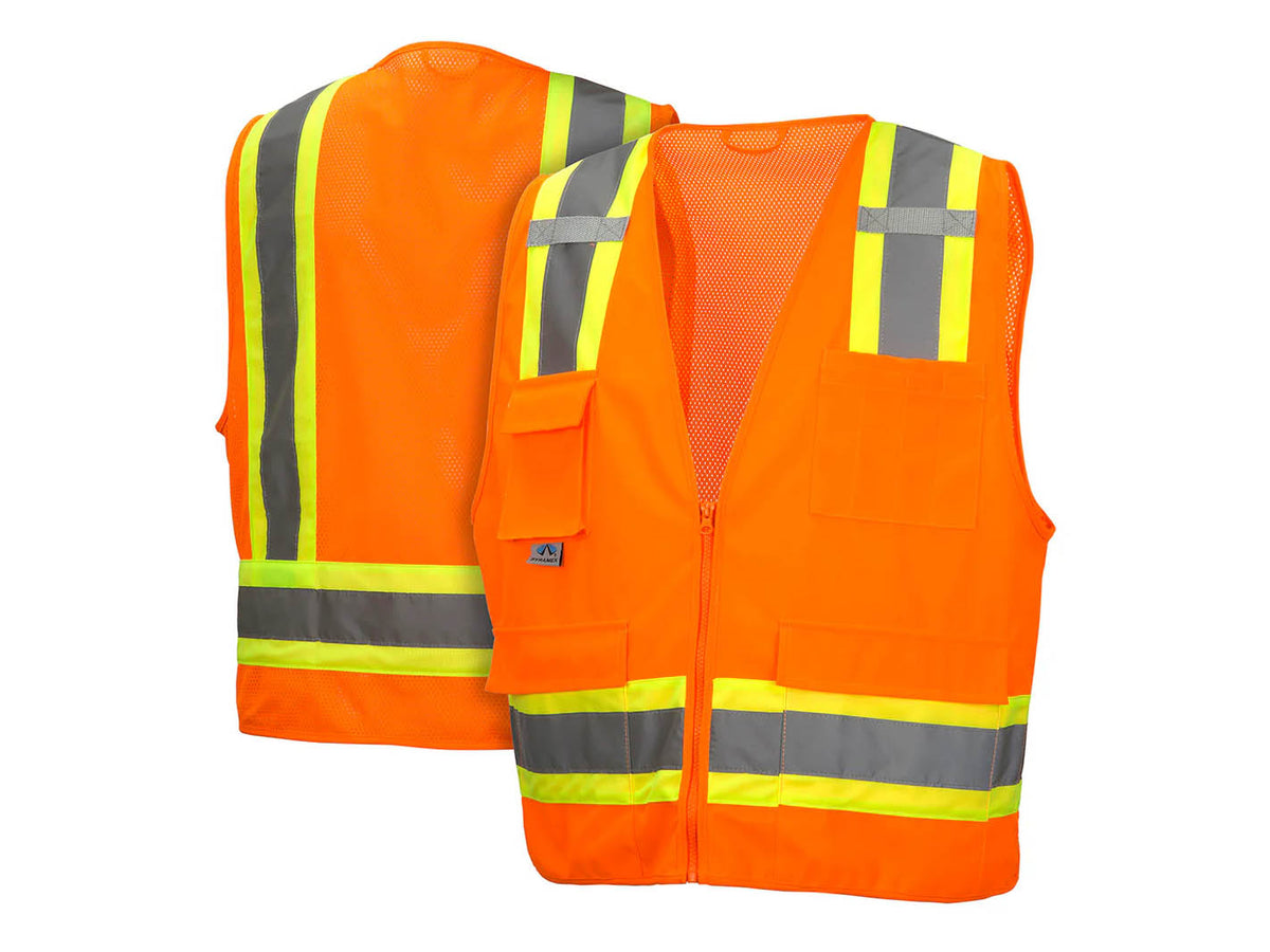 PYRAMEX Vests RVZ24 Series Working Vests, PK of 12 - MSE Supplies LLC