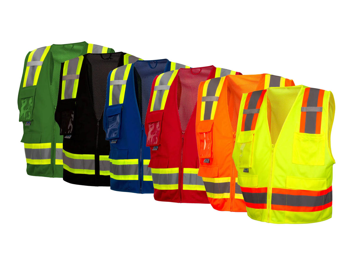 PYRAMEX Vests RVZ24CP Series Working Vests, PK of 12 - MSE Supplies LLC