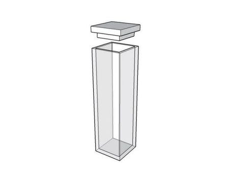 MSE PRO Standard Fluorescence Cuvettes With Lid, 30mm Path Length, ES Quartz Glass (190 nm - 2500 nm), Laboratory Spectrometers and Spectrophotometers, MSE Supplies LLC, MSE Supplies