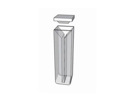MSE PRO Micro Cuvettes With White Walls And Lid, 50mm Path Length, ES Quartz Glass (190 nm - 2500 nm), Laboratory Spectrometers and Spectrophotometers, MSE Supplies LLC, MSE Supplies