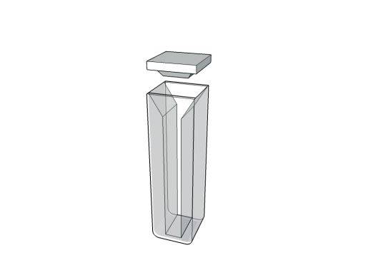 MSE PRO Micro Cuvettes With White Walls And Lid, 10mm Path Length, ES Quartz Glass (190 nm - 2500 nm), Laboratory Spectrometers and Spectrophotometers, MSE Supplies LLC, MSE Supplies