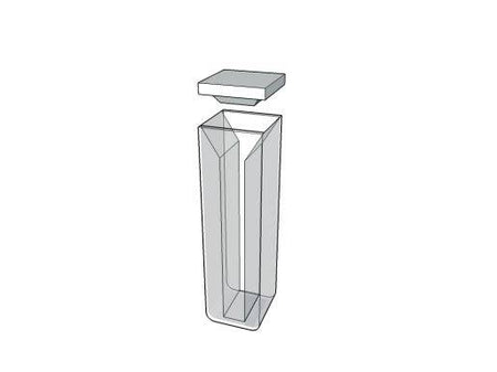 MSE PRO Micro Cuvettes With White Walls And Lid, 10mm Path Length, ES Quartz Glass (190 nm - 2500 nm), Laboratory Spectrometers and Spectrophotometers, MSE Supplies LLC, MSE Supplies