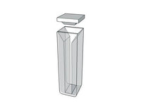MSE PRO Micro Cuvettes With White Walls And Lid, 40mm Path Length, ES Quartz Glass (190 nm - 2500 nm), Laboratory Spectrometers and Spectrophotometers, MSE Supplies LLC, MSE Supplies
