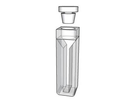 MSE PRO Micro Cuvettes With White Walls And Stopper, 5mm Path Length, ES Quartz Glass (190 nm - 2500 nm), Laboratory Spectrometers and Spectrophotometers, MSE Supplies LLC, MSE Supplies