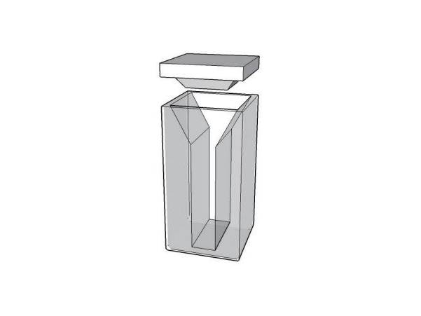 MSE PRO Micro Cuvettes With White Walls And Lid, 10mm Path Length, ES Quartz Glass (190 nm - 2500 nm), Laboratory Spectrometers and Spectrophotometers, MSE Supplies LLC, MSE Supplies