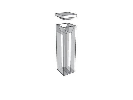 MSE PRO Micro-Fluorescence Cuvettes With Lid, 10mm Path Length, ES Quartz Glass (190 nm - 2500 nm), Laboratory Spectrometers and Spectrophotometers, MSE Supplies LLC, MSE Supplies