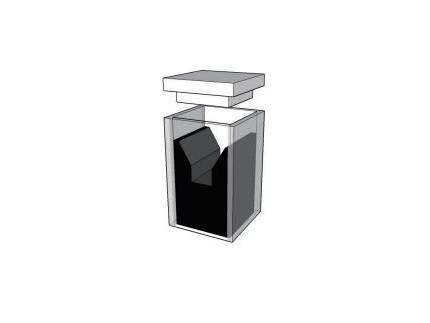 MSE PRO Micro Cuvettes With Black Walls, 10mm Path Length, ES Quartz Glass (190 nm - 2500 nm), Laboratory Spectrometers and Spectrophotometers, MSE Supplies LLC, MSE Supplies