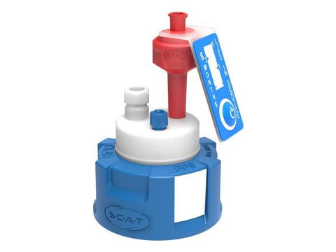 S.C.A.T Safety Cap II, V2.0, GL45, preparative, 1 PTFE - MSE Supplies LLC