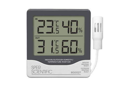 Sper Scientific Indoor/Outdoor Humidity/Temperature Monitor