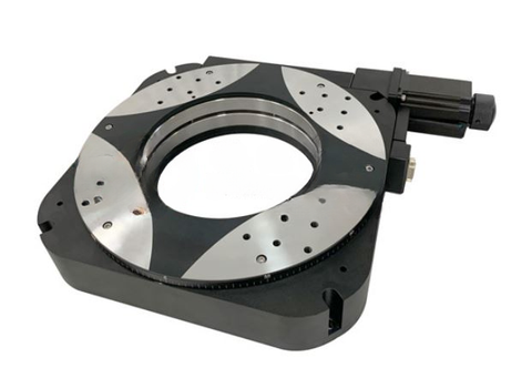 MSE PRO Stepper Motorized Aluminum Alloy Rotation Stages (Angle 360°, Φ200mm, Transmission Ratio 90:1) - MSE Supplies LLC