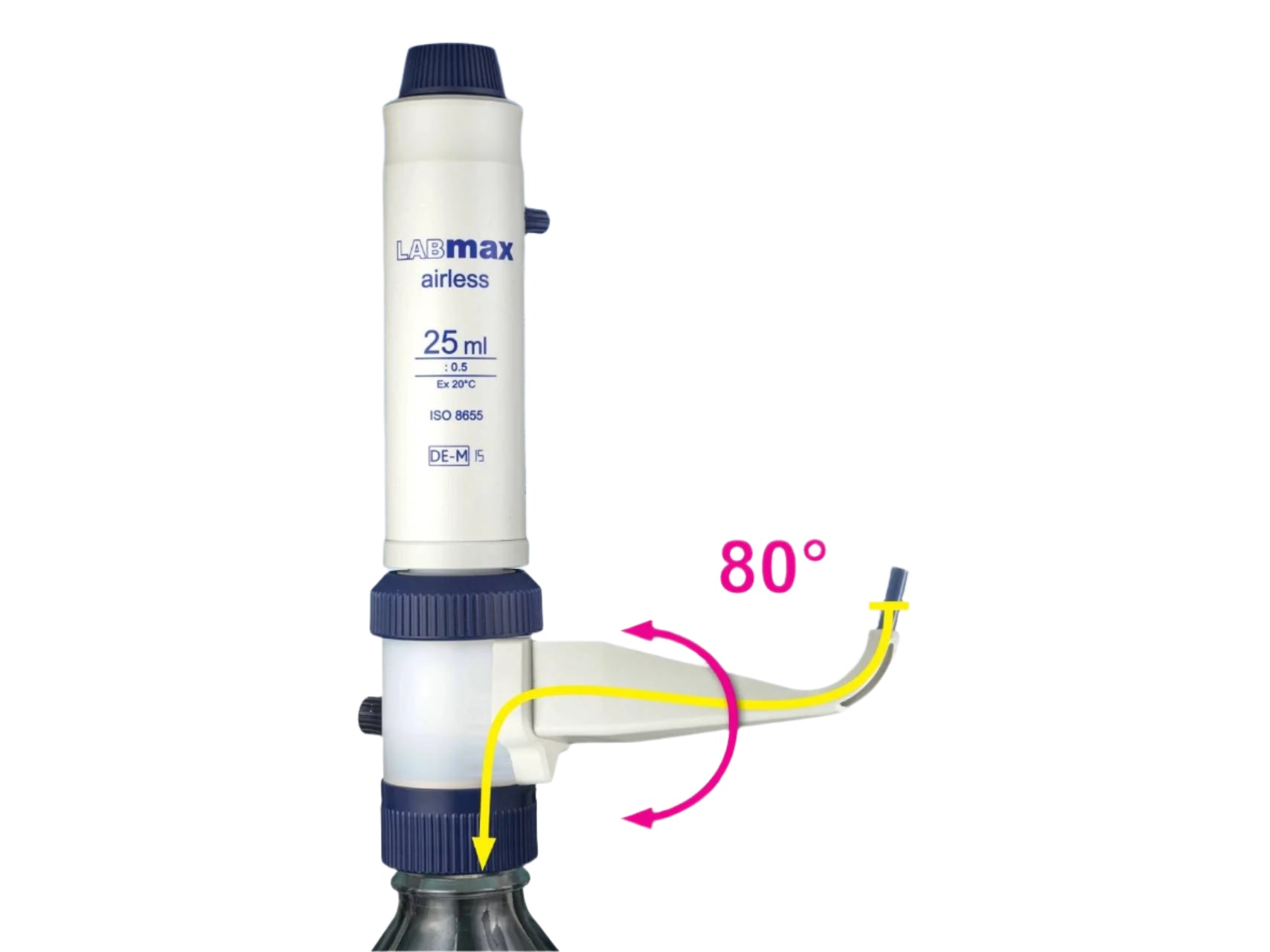 Witeg Bottle-Top Dispenser LABMAX Airless