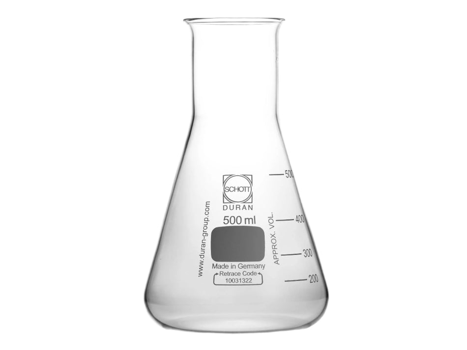 Witeg Erlenmeyer Flask Wide Neck With Rim