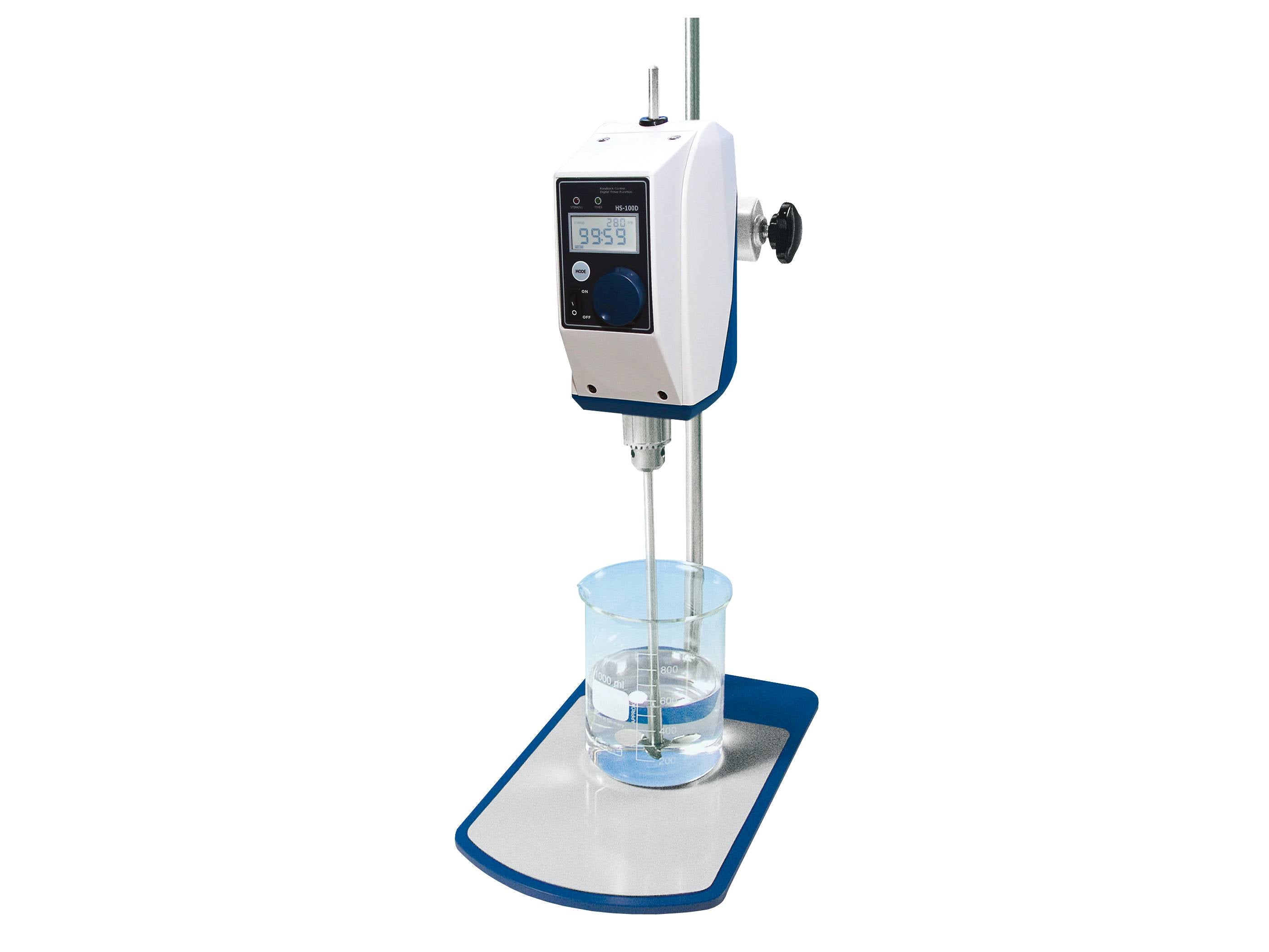 Witeg Overhead Stirrer HS-D, High-Speed, 200-3000 RPM, 5000/10000 mPas, Digital, Internal Controller