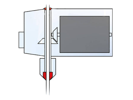 Witeg Overhead Stirrer HT-AX, High-Torque, 50-1000 RPM, 60,000/90,000 mPas, Analog, Internal Controller