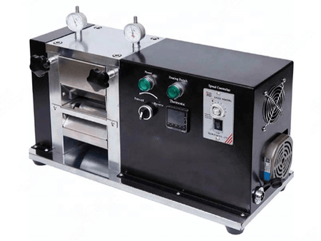 Benchtop Electric Hot Roller Press (up to 120°C) with Variable Speed for Electrode Sheet Calendaring (Ar Glovebox Compatible), Battery Equipment, MSE Supplies LLC, MSE Supplies