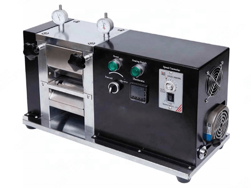 Benchtop Electric Hot Roller Press (up to 120°C) with Variable Speed for Electrode Sheet Calendaring (Ar Glovebox Compatible), Battery Equipment, MSE Supplies LLC, MSE Supplies
