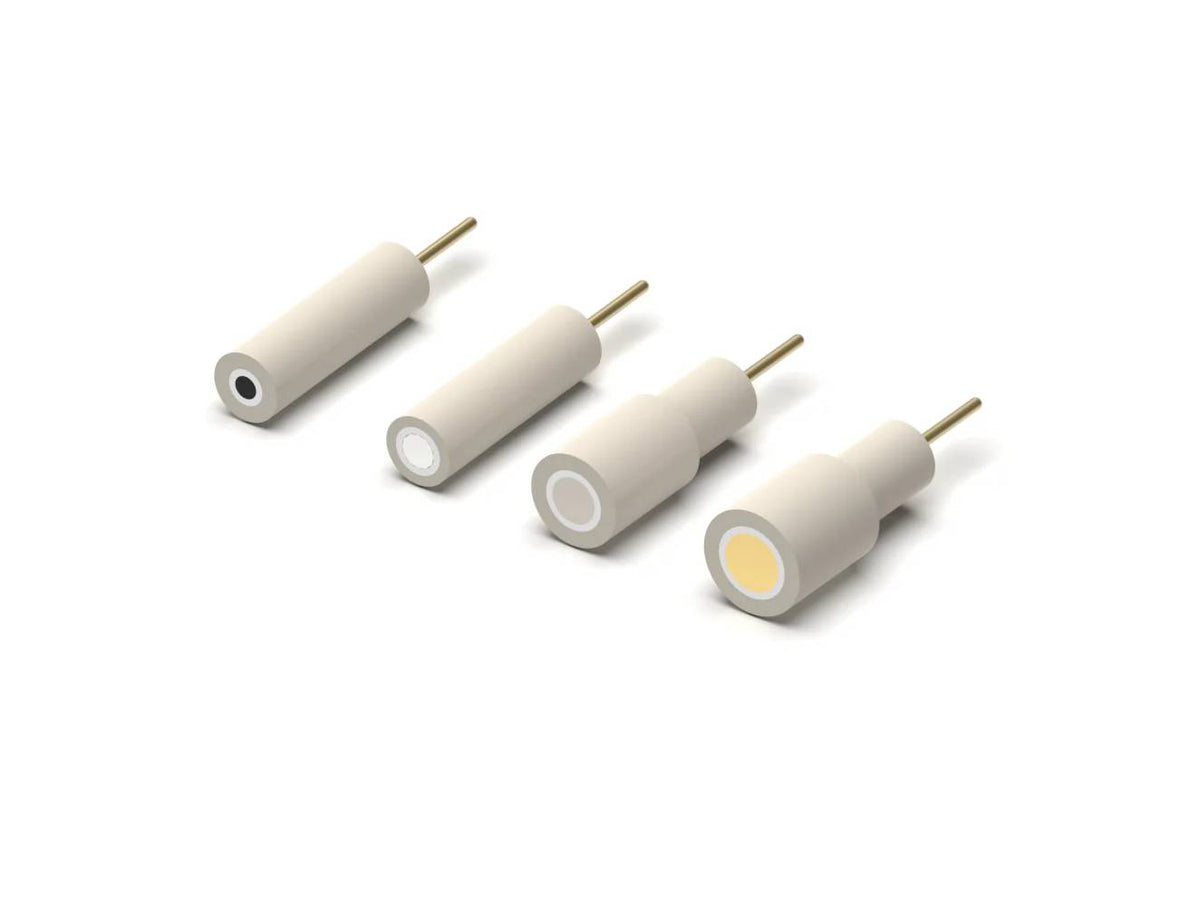 Working Disk Electrode - PEEK Body 6 MM Dia., 20 MM Long, Electrochemical Products, Redox.me, MSE Supplies