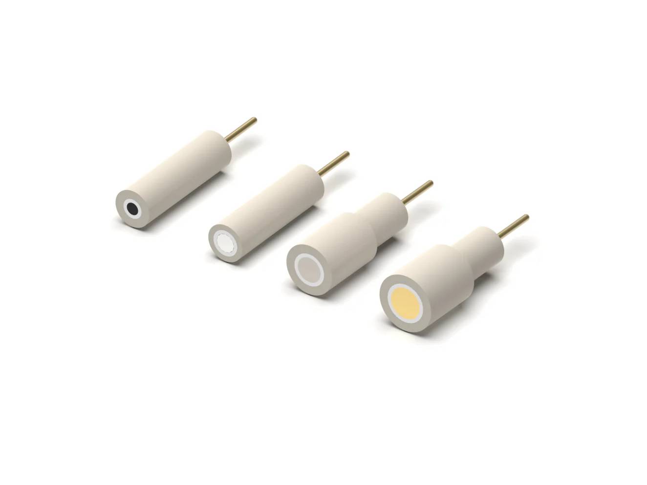 Working Disk Electrode - PEEK Body 6 MM Dia., 20 MM Long, Electrochemical Products, Redox.me, MSE Supplies