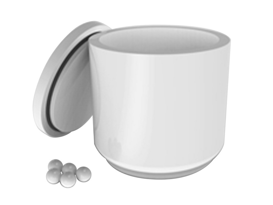MSE PRO Refurbished 100mL Zirconia Jars for Planetary Ball Mill, 0.4L Size (MA0936-7)
