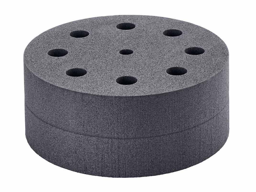 IKA VG 3.34 Vortex 3 Shaker, Test tube insert, for 8 reagent Glasses, 16mm, Vortex Mixers and Rotary Mixers, IKA, MSE Supplies