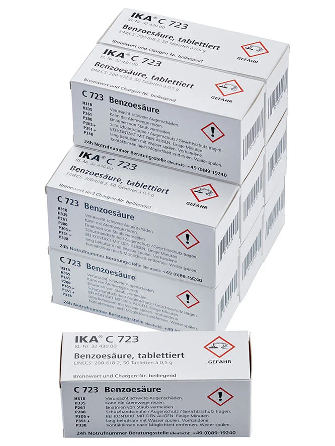 IKA C 723 Benzoic Acid Big Package for Decomposition Systems, Temperature Control Systems, IKA, MSE Supplies