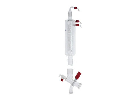 IKA RV 10.5 Vertical Condenser with Manifold and Cut-off Valve for Reflux Distillation Rotary Evaporators - MSE Supplies LLC