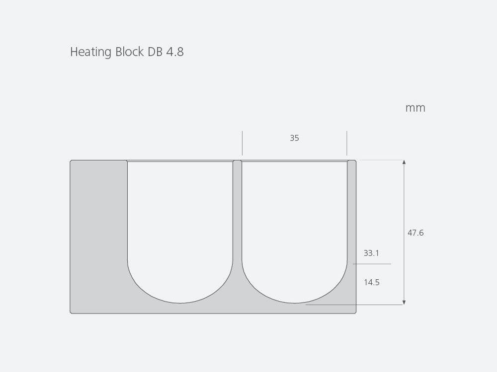 IKA DB 4.8 Dry Block Heater for Round Bottom Tubes (35 mm), Water Baths and Dry Baths, IKA, MSE Supplies
