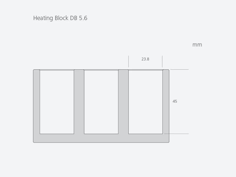 IKA DB 5.6 Single Block for Use with 23 mm Vials, Liquid Handling, IKA, MSE Supplies