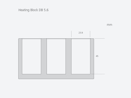 IKA DB 5.6 Single Block for Use with 23 mm Vials, Liquid Handling, IKA, MSE Supplies