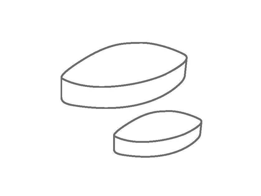 IKA IKAFLON 25 Ellipse Magnetic Stirring Bar (12mm Dia. x 25mm, 5 pcs), Stirrers, IKA, MSE Supplies