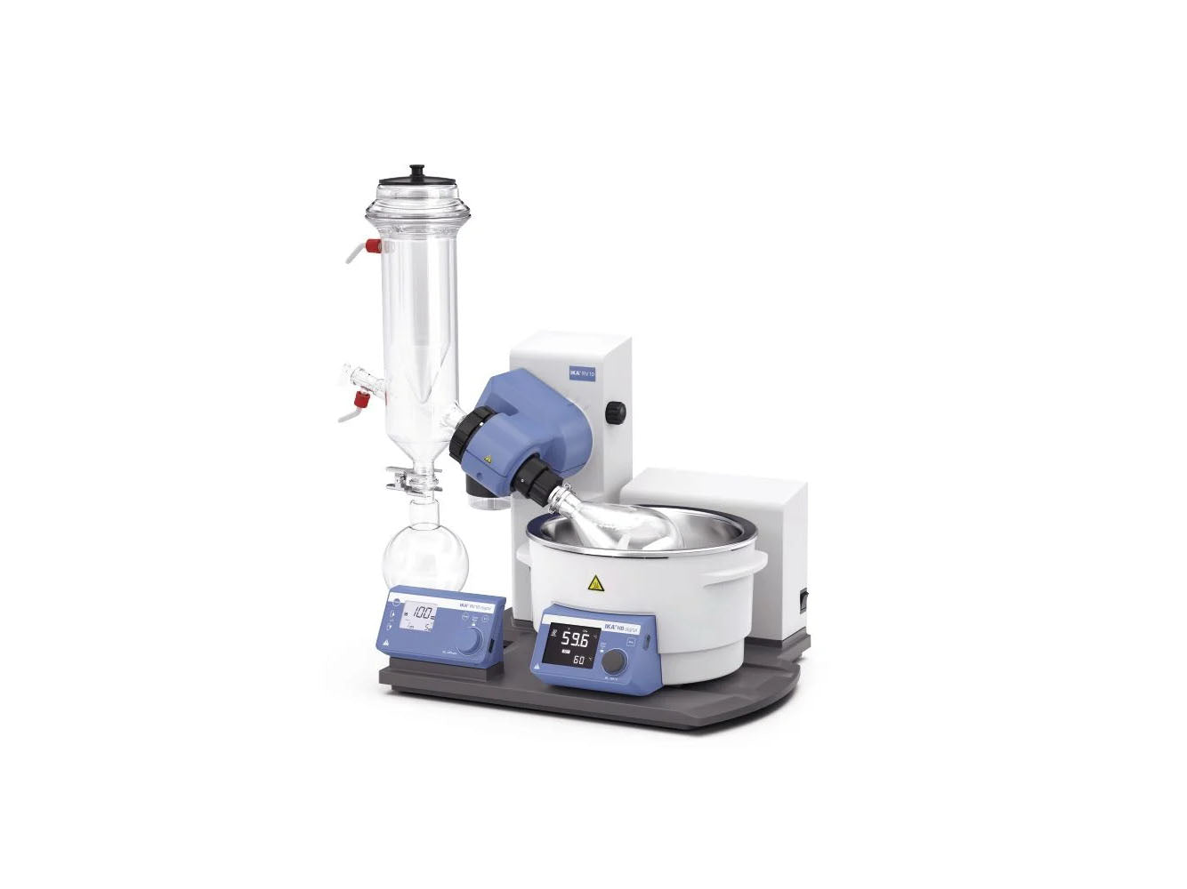 IKA RV 10 digital with Dry Ice Condenser Coated Rotary Evaporators (280 rpm, 180°C), Rotary Evaporators, IKA, MSE Supplies
