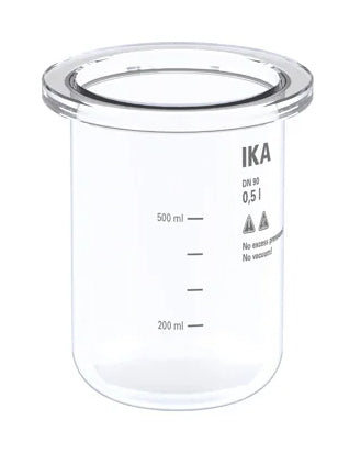 IKA HA.gv.sw.0.5 Glass Vessel, Single-Wall Bioreactors - MSE Supplies LLC