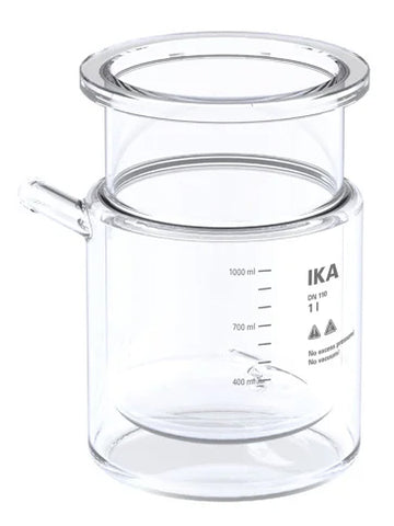 IKA HA.gv.dw.1 Glass Vessel, Double-Wall Bioreactors - MSE Supplies LLC