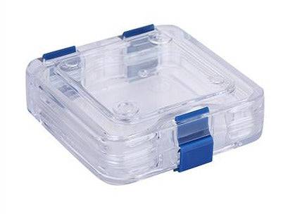MSE PRO Plastic Membrane Box (100x100x50 mm) for Delicate Materials Storage, Wafer Carrier Cases, MSE Supplies LLC, MSE Supplies