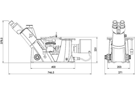 MSE PRO 50X-1000X IMM-01 Inverted Metallurgical Microscope, Histology Equipment, MSE Supplies LLC, MSE Supplies