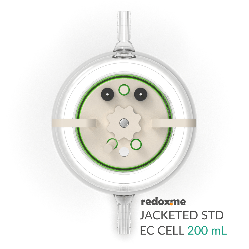 Jacketed standard electrochemical cell setup, Electrochemical Products, Redox.me, MSE Supplies
