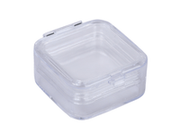 Pack of 4 MSE PRO Plastic Membrane Boxes (51x51x25.5 mm) for Delicate Materials Storage, Wafer Carrier Cases, MSE Supplies LLC, MSE Supplies