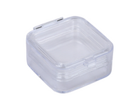 Pack of 4 Static Dissipative Plastic (ESD Safe) Membrane Boxes (50x50x16 mm) for Delicate Materials Storage - MSE Supplies LLC
