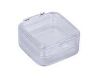 Pack of 4 Static Dissipative Plastic (ESD Safe) Membrane Boxes (51x51x25.5 mm) for Delicate Materials Storage - MSE Supplies LLC