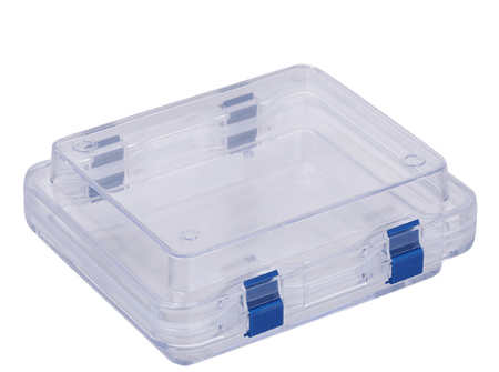 MSE PRO Static Dissipative (ESD Safe) Plastic Membrane Box (150x125x50 mm) for Delicate Materials Storage, Wafer Carrier Cases, MSE Supplies LLC, MSE Supplies