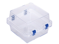 Static Dissipative (ESD Safe) Plastic Membrane Boxes (150x150x100 mm) for Delicate Materials Storage - MSE Supplies LLC