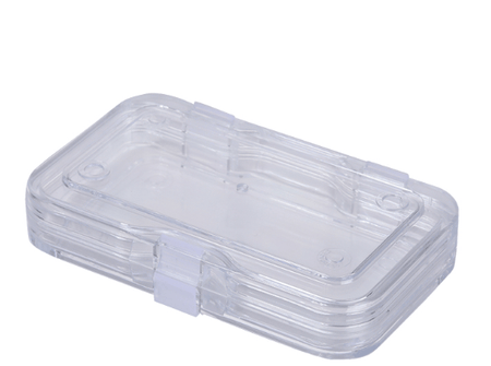 MSE PRO Static Dissipative (ESD Safe) Plastic Membrane Box (100x76x30 mm) for Delicate Materials Storage, Wafer Carrier Cases, MSE Supplies LLC, MSE Supplies