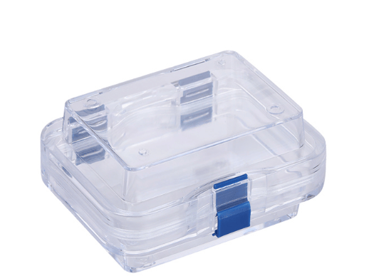 MSE PRO Plastic Membrane Box (100x76x50 mm) for Delicate Materials Storage, Wafer Carrier Cases, MSE Supplies LLC, MSE Supplies