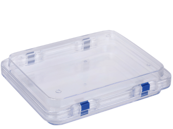 MSE PRO Static Dissipative (ESD Safe) Plastic Membrane Box (250x200x50 mm) for Delicate Materials Storage, Wafer Carrier Cases, MSE Supplies LLC, MSE Supplies