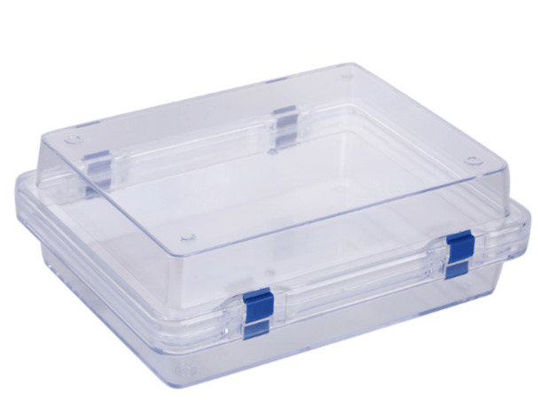MSE PRO Plastic Membrane Box (225x175x76 mm) for Delicate Materials Storage, Wafer Carrier Cases, MSE Supplies LLC, MSE Supplies