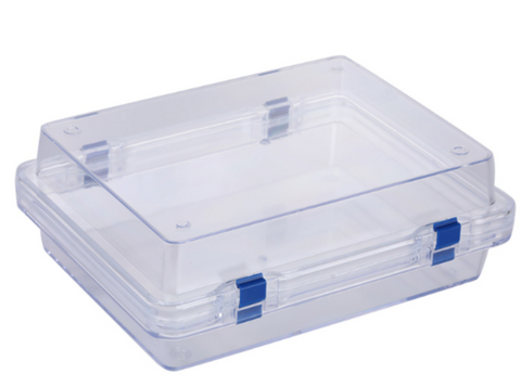 Static Dissipative (ESD Safe) Plastic Membrane Box (225x175x76 mm) for Delicate Materials Storage - MSE Supplies LLC
